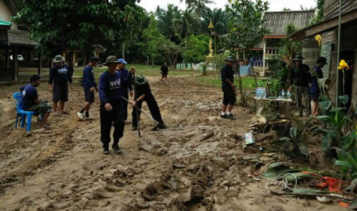 ทร.เร่งช่วยผู้ประสบอุทกภัยใต้-สำรวจพื้นที่ฟื้นฟู