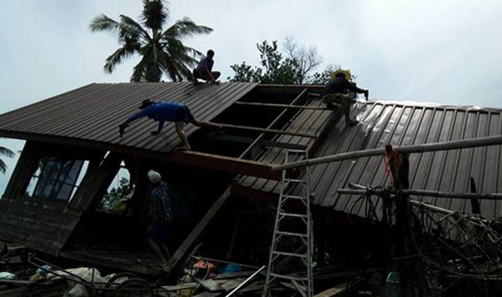 พายุฤดูร้อนพัดถล่มบ้านเรือนชาวโคราชเสียหาย5อ.