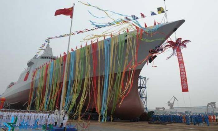 จีนเปิดตัวเรือพิฆาตรุ่นใหม่ ผลิตเอง อาวุธครบครัน