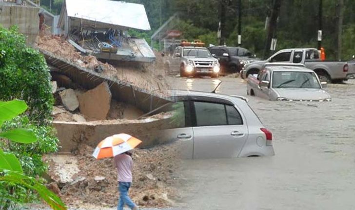 "ทกซูรี" พ่นพิษ! ดินสไลด์โรงแรมพังถล่ม-น้ำท่วมภูเก็ต