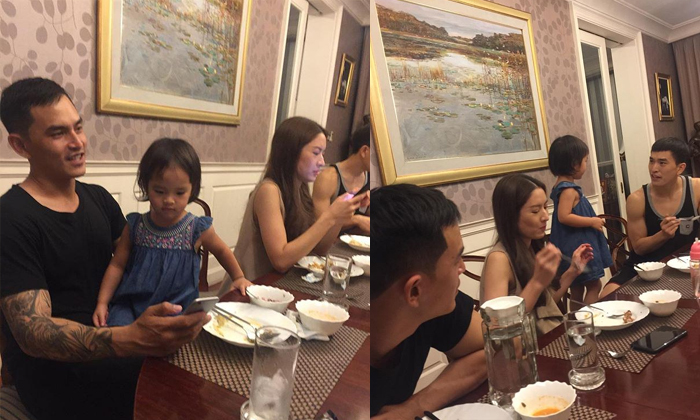 ภาพร่วมเฟรมล่าสุด แอฟ สงกรานต์ นั่งกินข้าวพร้อมหน้า 2 เดือนที่แล้ว