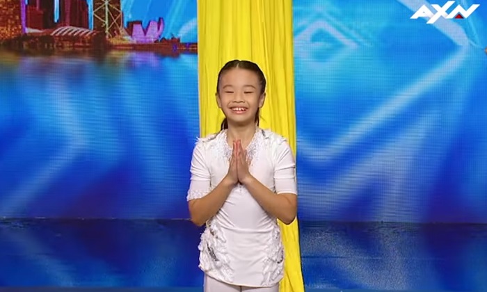"น้องบิวตี้" ไปได้ไกล โชว์ทึ่งโหนผ้าเวที Asia's Got Talent