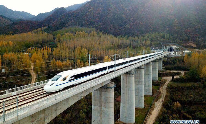 ผ่านฉลุย จีนทดสอบทางรถไฟความเร็วสูง “ซีอาน-เฉิงตู” ครั้งแรก