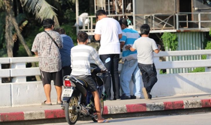 สาวเครียดโดดสะพานคลองอู่ตะเภา หาดใหญ่ พลเมืองดีช่วยทัน