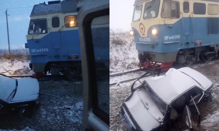 เกิดเหตุรถไฟสินค้าชนกับรถเก๋งที่เมืองฮาร์บิน ดับ 2 ศพ