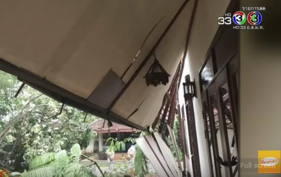 หลังคาบ้าน นีโน่ พายุพัดถล่ม