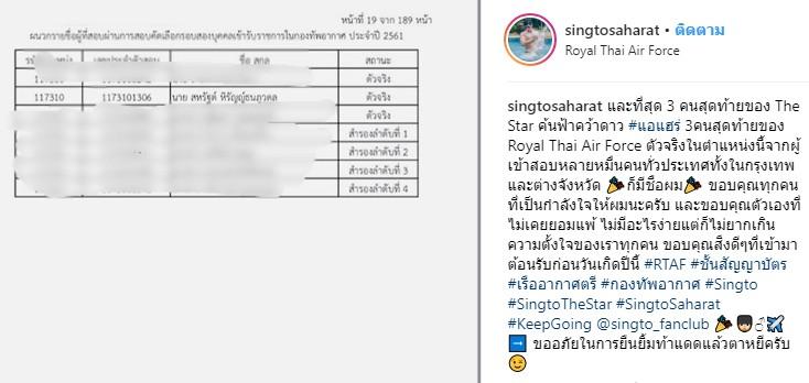 ผลสอบของ สิงโต เดอะสตาร์
