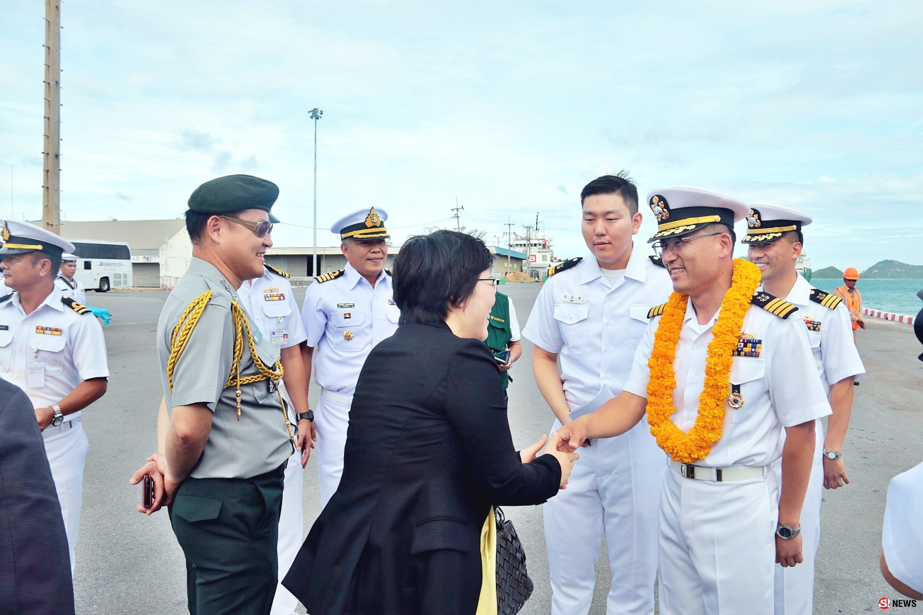 สมุทรานุภาพ! ทัพเรือสัตหีบต้อนรับกองเรือรบเกาหลีใต้ ร่วมฝึกผสม PASSEX ทางทะเล