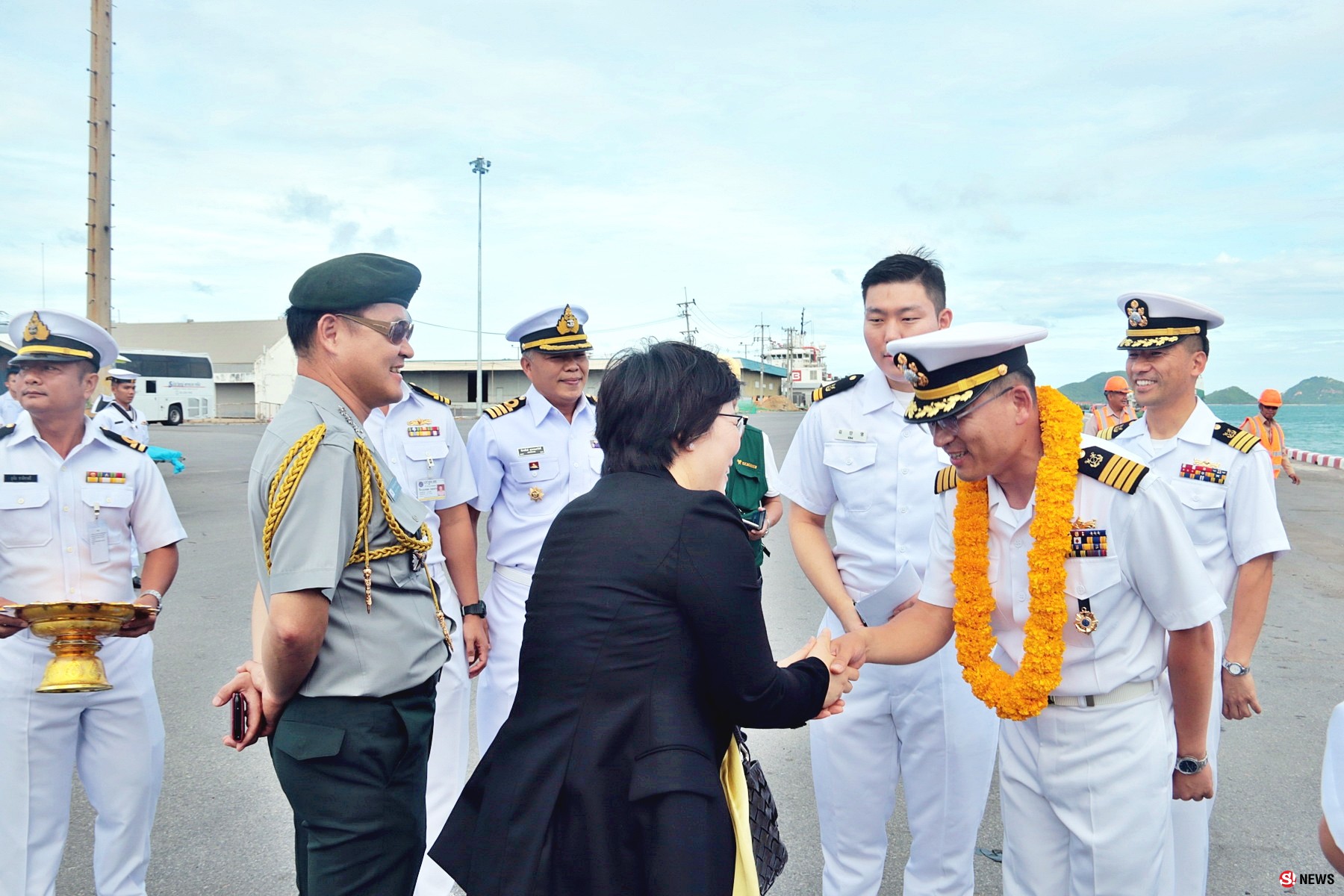 สมุทรานุภาพ! ทัพเรือสัตหีบต้อนรับกองเรือรบเกาหลีใต้ ร่วมฝึกผสม PASSEX ทางทะเล