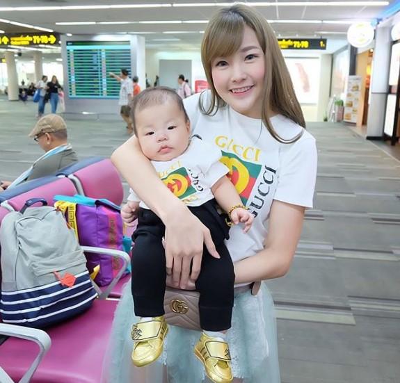 มิ้นท์ และลูกชาย น้องโทเค่น