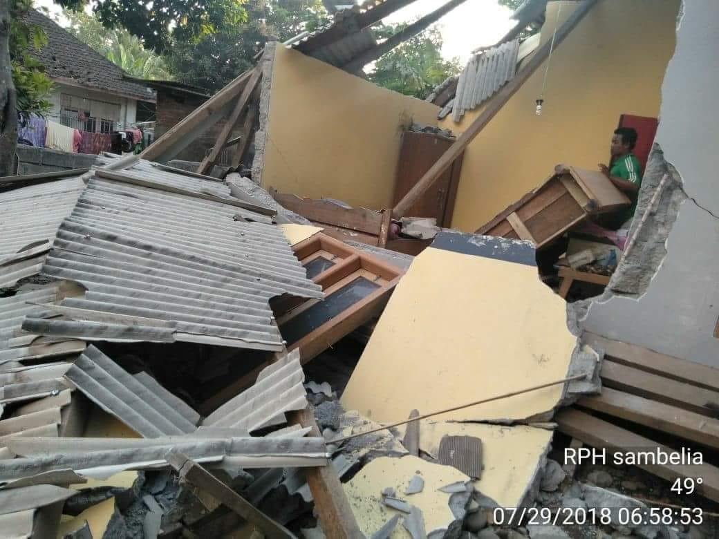 แผ่นดินไหวเกาะลอมบอก อินโดนีเซีย