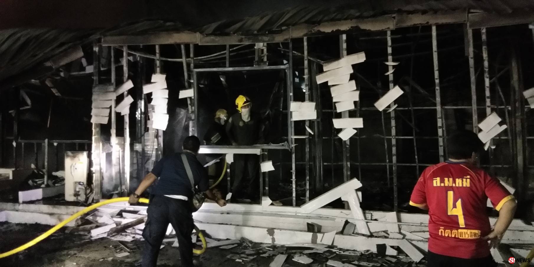 เพลิงไหม้ร้านอาหารเกาหลีเสีหายเฉียดล้าน โชคดีไร้เจ็บ