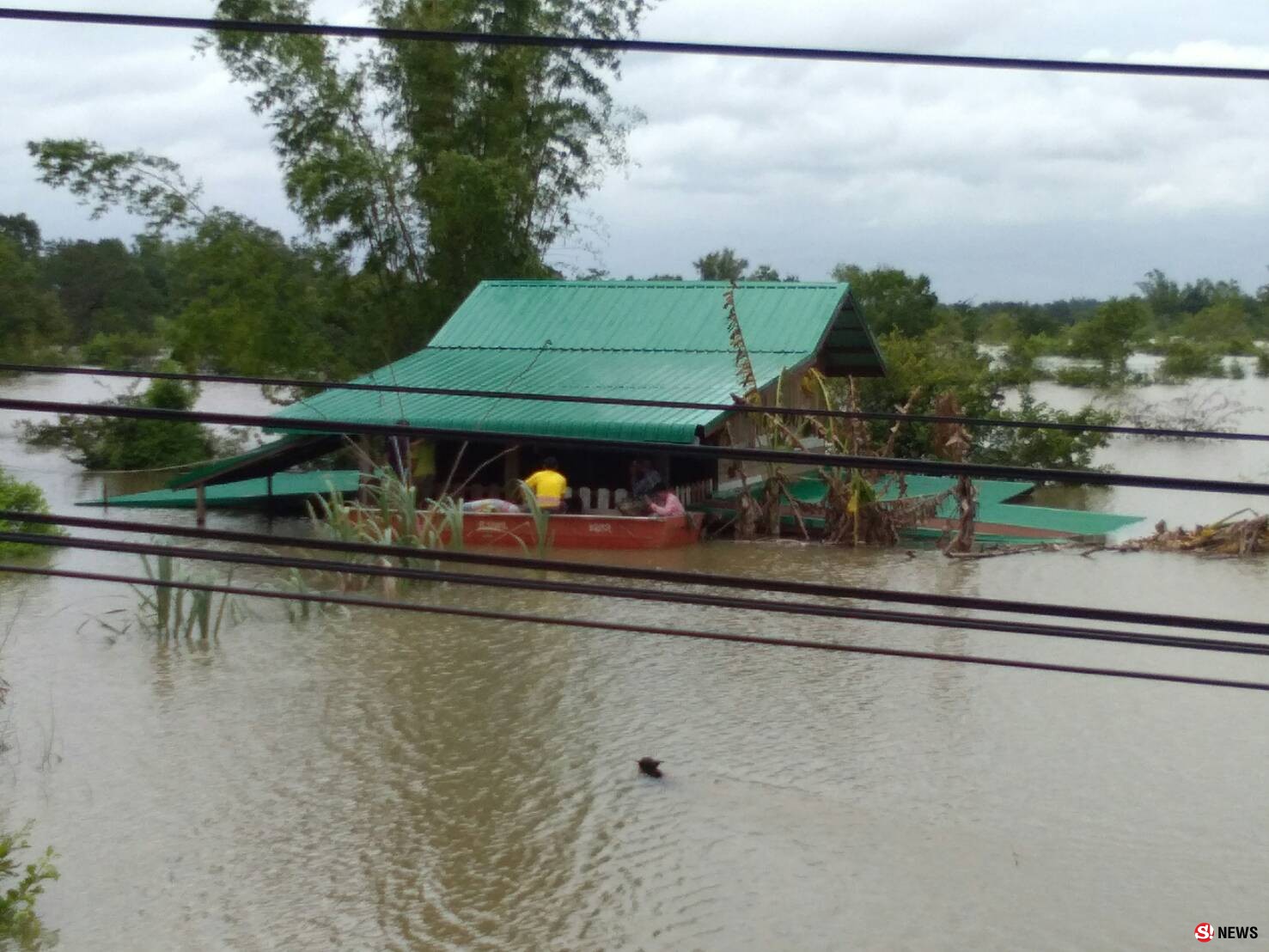 อุบลฯ แม่น้ำโขง !!เริ่มเอ่อล้นท่วมซ้ำ อ.โขงเจียม และชุมชนบ้านโนนนารีอ.เขมราฐ กว่า 20 หลังคาเรือน