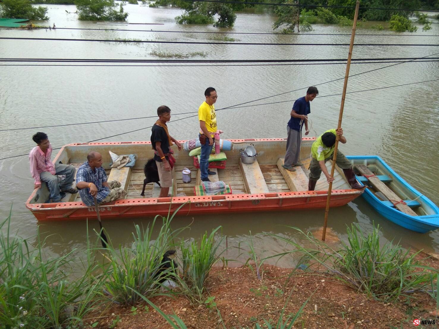 อุบลฯ แม่น้ำโขง !!เริ่มเอ่อล้นท่วมซ้ำ อ.โขงเจียม และชุมชนบ้านโนนนารีอ.เขมราฐ กว่า 20 หลังคาเรือน