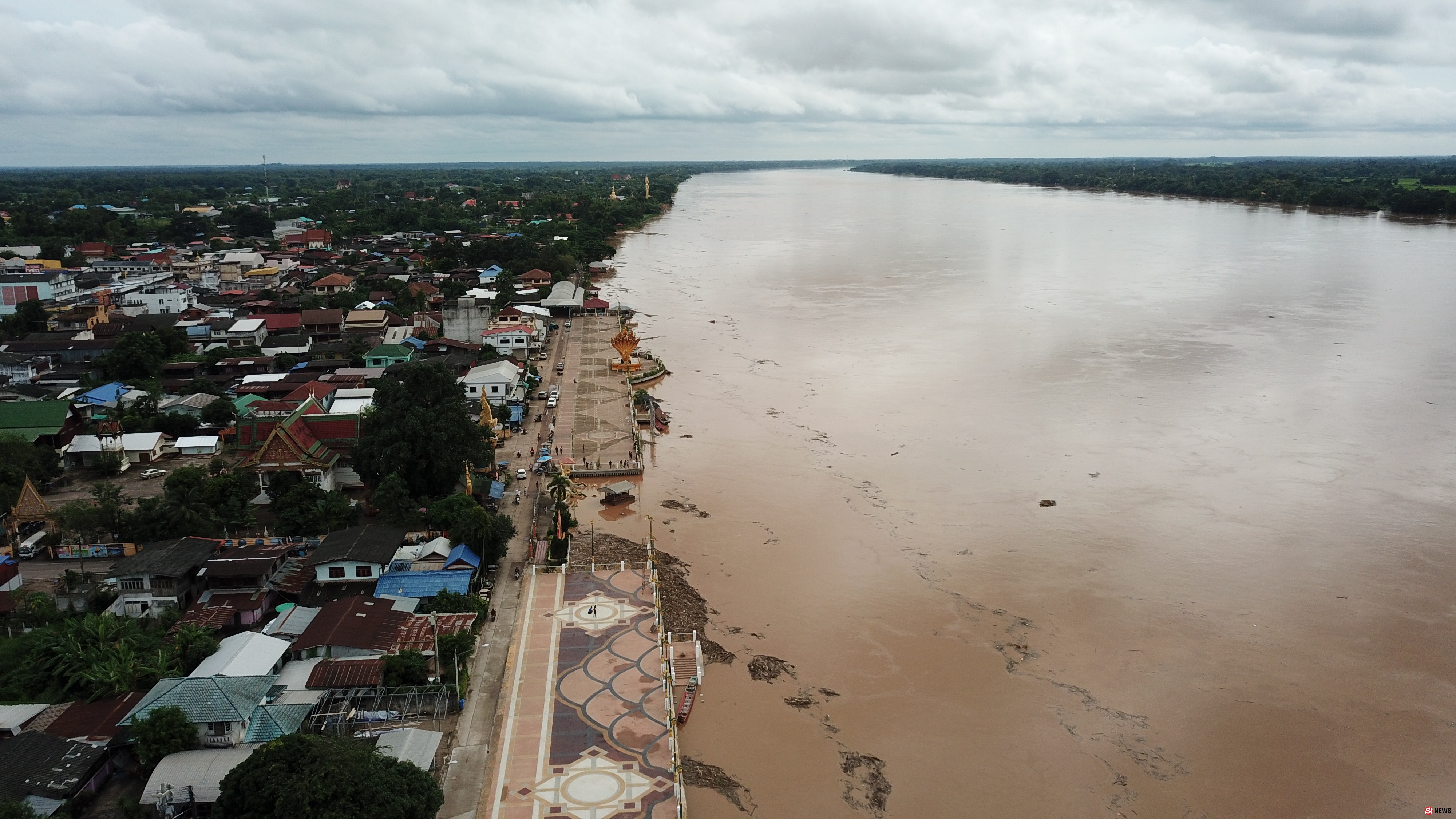 หนองคาย น้ำโขงน้ำฝนทำน้ำท่วมโรงเรียนสั่งปิดเรียน2วัน