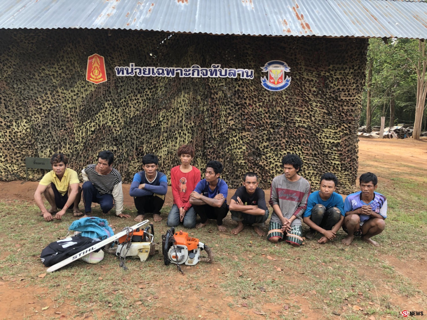 บุกอุทยานฯ ทับลาน-รวบขบวนการลักลอบตัดไม้พะยูง พบคนไทยหัวโจกแก๊ง