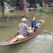 ราชบุรี  - ราชบุรีอ่วมพื้นที่รับน้ำ2เขื่อนใหญ่จากกาญจนบุรีเจอพายุมังคุดซ้ำ