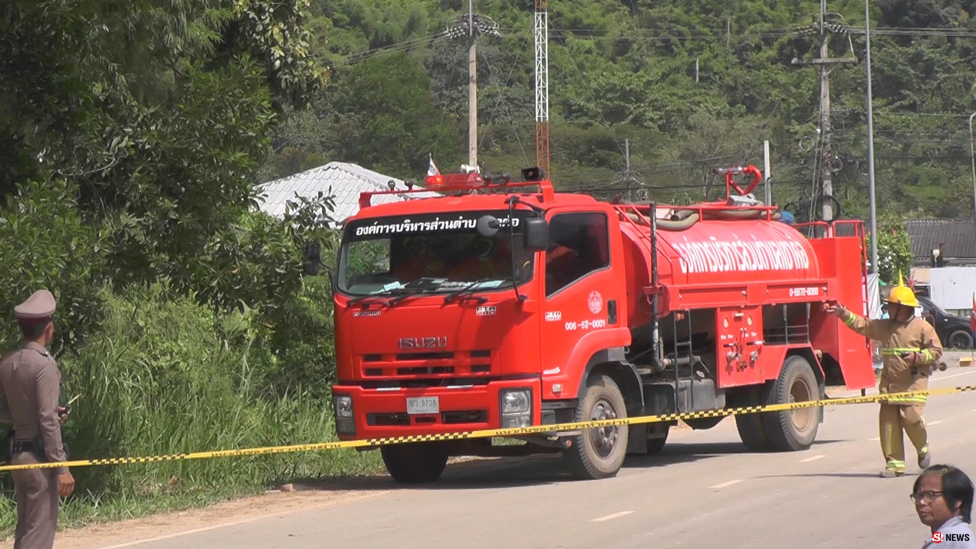 คิวเป๊ะ! ถังก๊าซระเบิด-เร่งสกัดเพลิงช่วยผู้บาดเจ็บ ก่อนเฉลยซ้อมแผนฉุกเฉิน