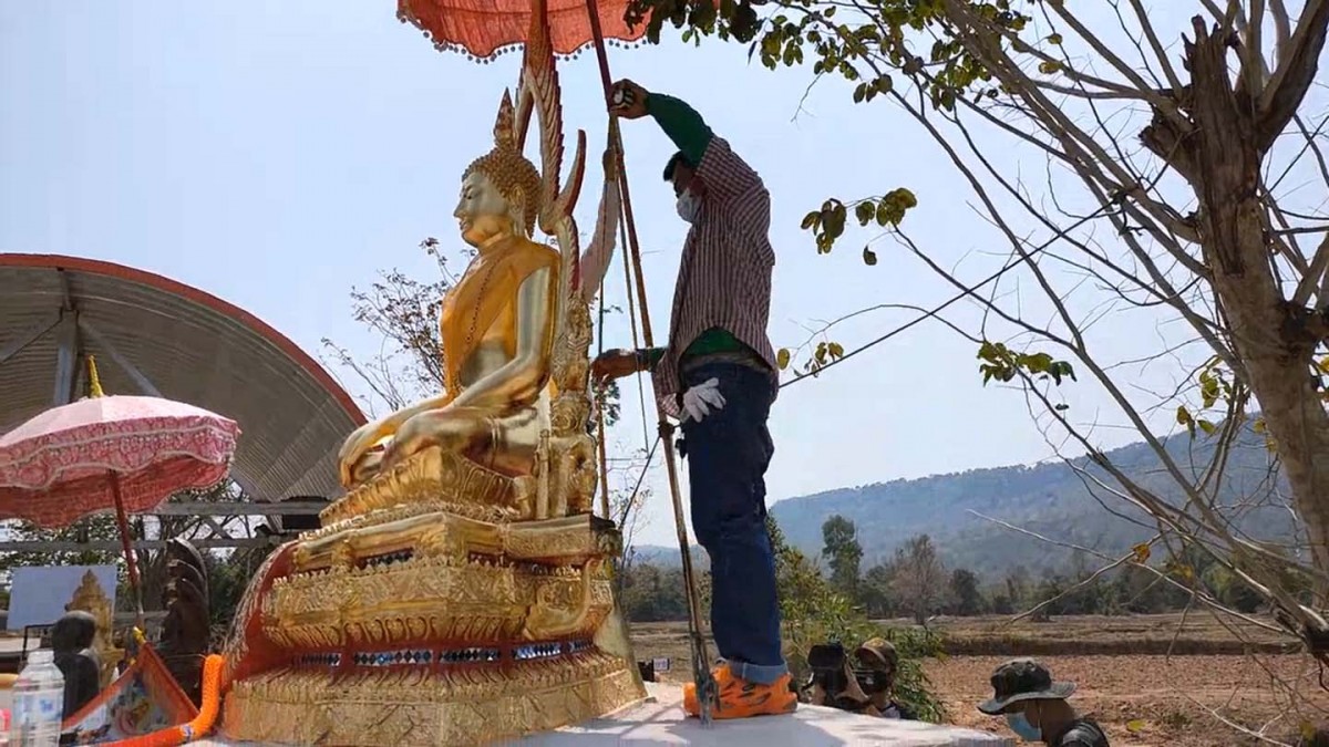 กรมศิลปากรเข้าตรวจสอบ พระพุทธชินราช ที่ลานพญานาค บ้านลุงพล