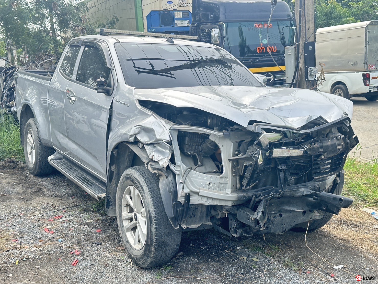 ร.ต.อ.ขับกระบะเสยจักรยานยนต์ 3 คันรวดตาย 2 เจ็บ สาหัส2 วัดแอลกอฮอล์130