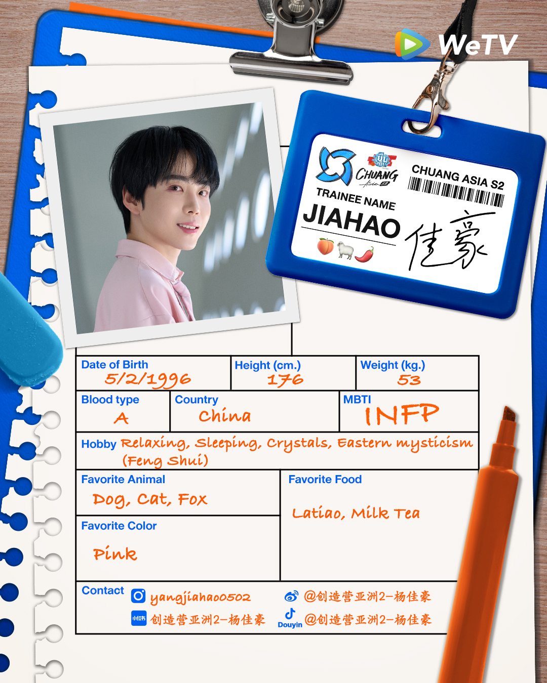 chuang asia S2 ผู้เข้าแข่งขัน