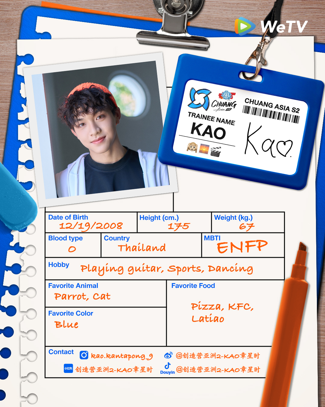 chuang asia S2 ผู้เข้าแข่งขัน