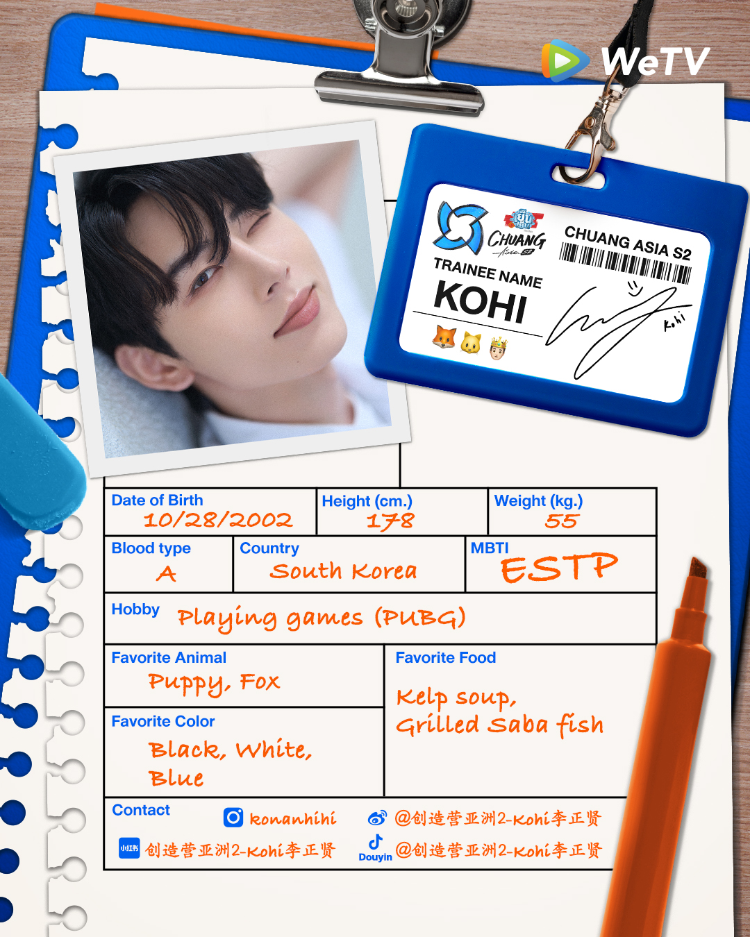 chuang asia S2 ผู้เข้าแข่งขัน