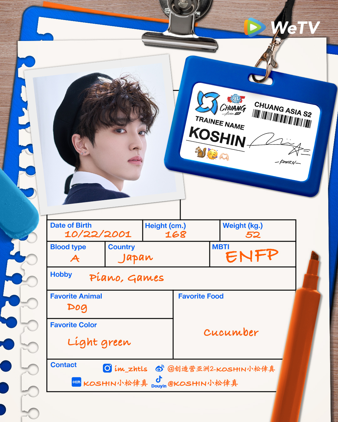 chuang asia S2 ผู้เข้าแข่งขัน