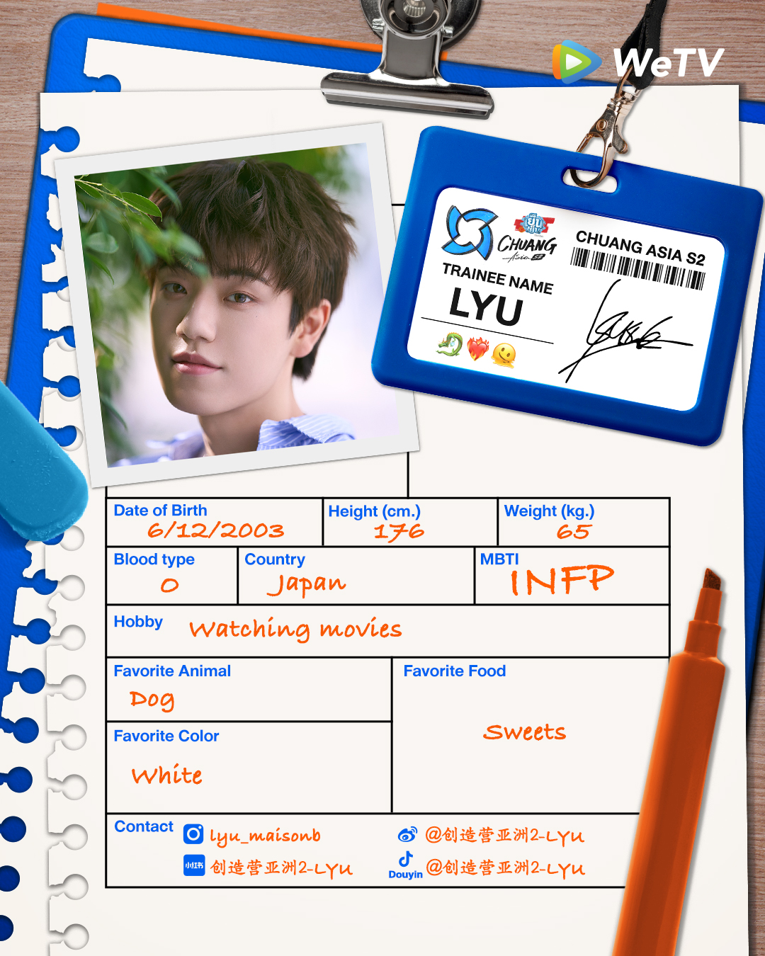 chuang asia S2 ผู้เข้าแข่งขัน