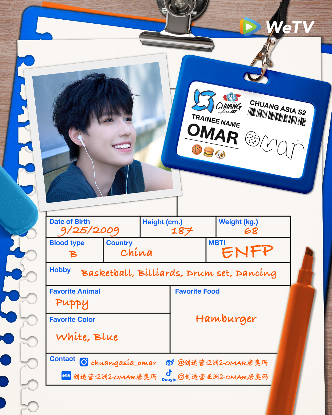 chuang asia S2 ผู้เข้าแข่งขัน