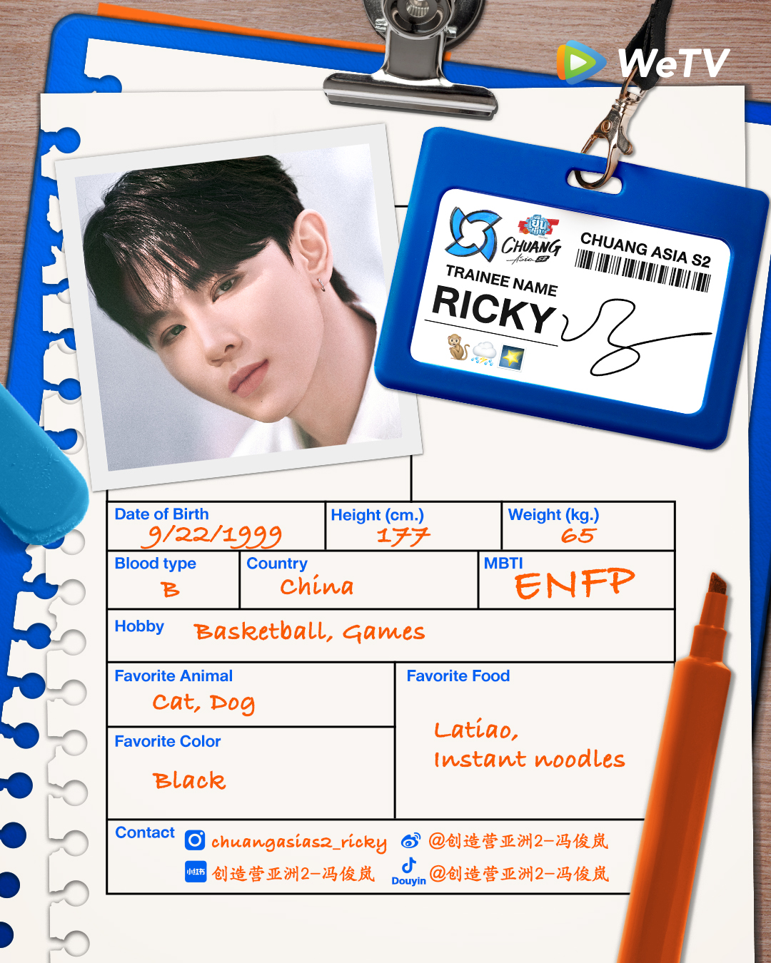 chuang asia S2 ผู้เข้าแข่งขัน