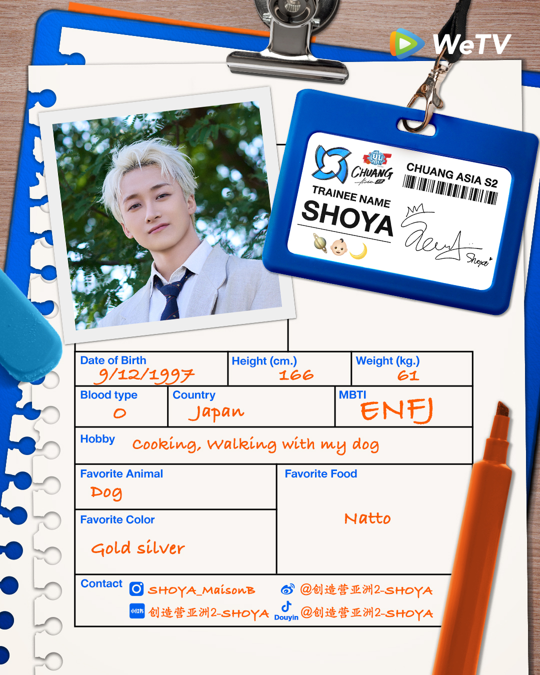 chuang asia S2 ผู้เข้าแข่งขัน