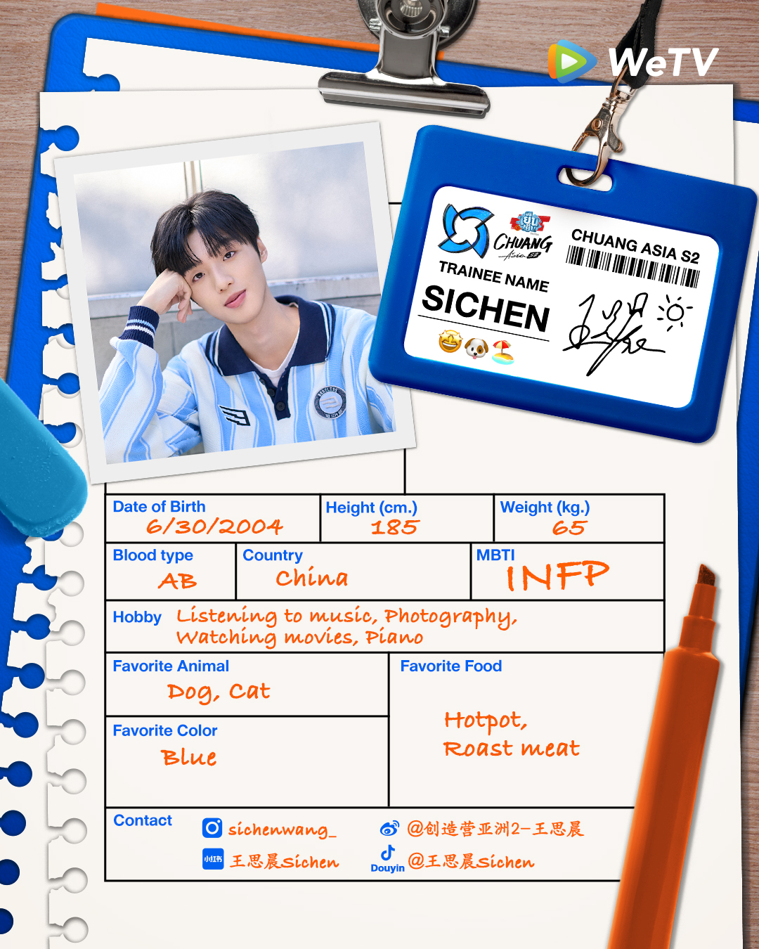 chuang asia S2 ผู้เข้าแข่งขัน