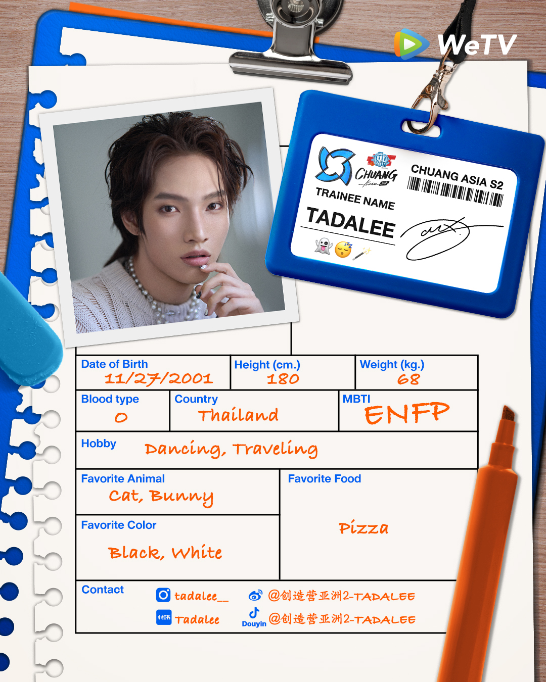 chuang asia S2 ผู้เข้าแข่งขัน