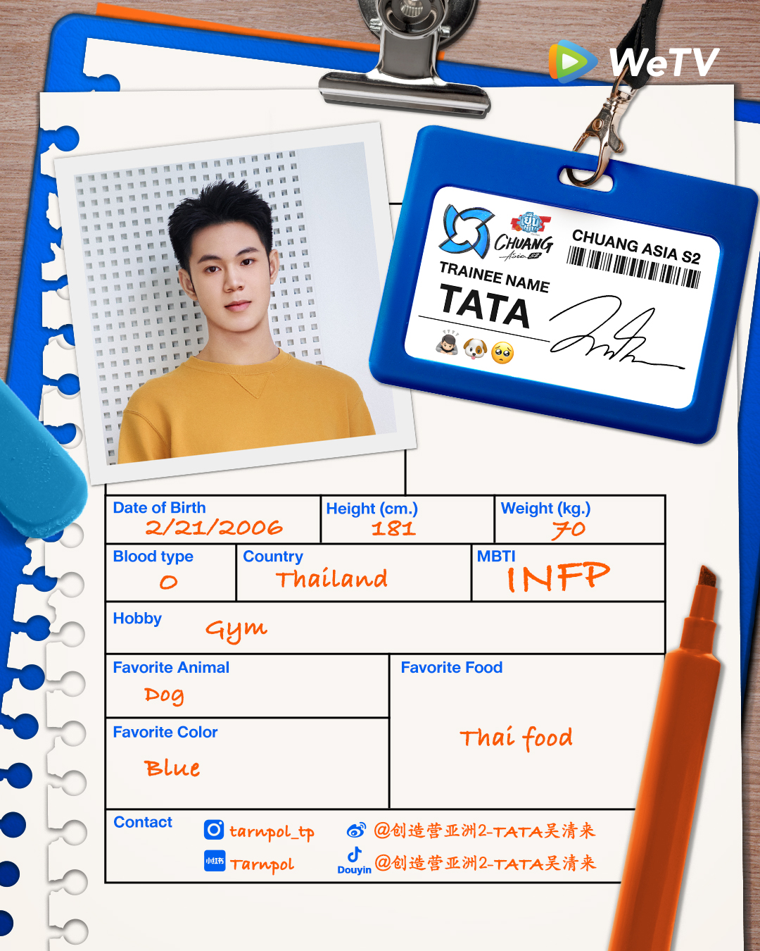 chuang asia S2 ผู้เข้าแข่งขัน