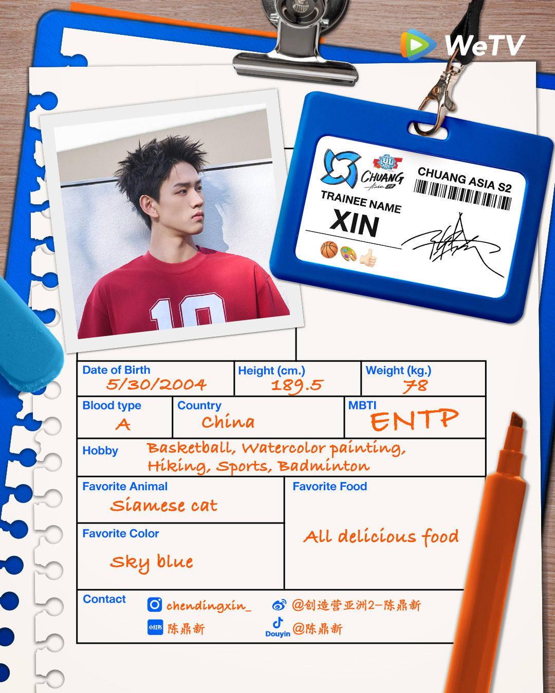 chuang asia S2 ผู้เข้าแข่งขัน