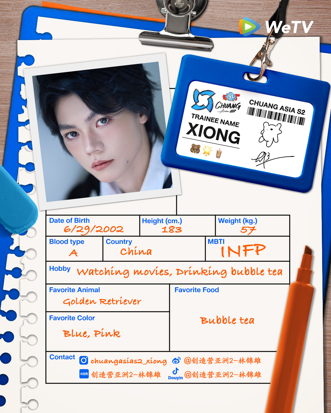 chuang asia S2 ผู้เข้าแข่งขัน