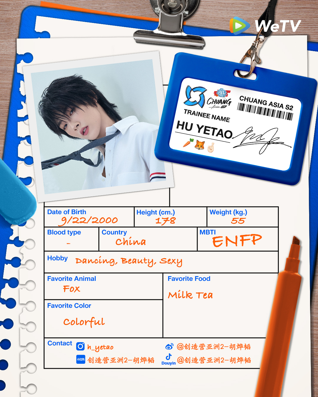 chuang asia S2 ผู้เข้าแข่งขัน