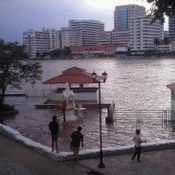 น้ำท่วมม.ธรรมศาสตร์ ท่าพระจันทร์