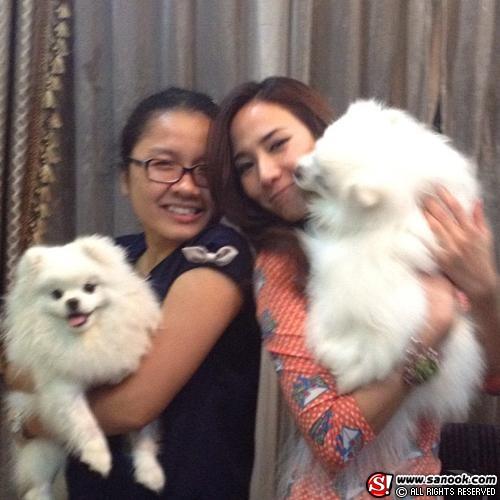 อั้ม พัชราภากับหมา