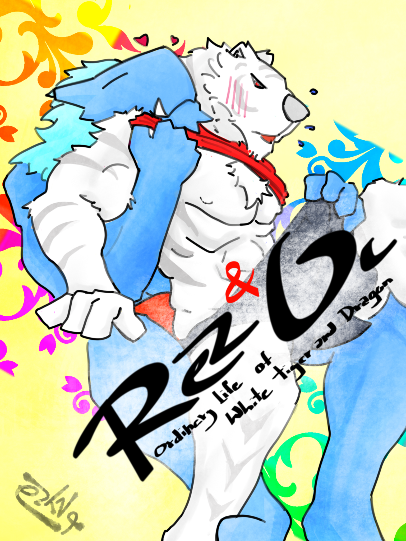 Rez & Oc : Ordinary life of white tiger and dragon