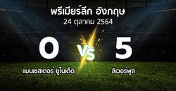 ผลบอล : แมนฯ ยูไนเต็ด vs ลิเวอร์พูล (พรีเมียร์ลีก 2021-2022)