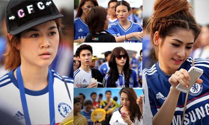 เก็บตกสาวๆหน้าสนามเกมเชลซี-สิงห์ ออลสตาร์