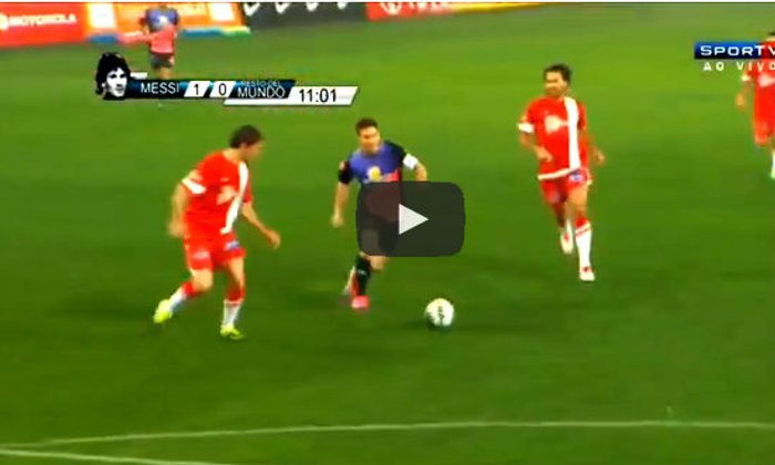 ทีมเมสซี่ ถล่ม ทีมเนย์มาร์ 8-5 เกมการกุศลที่เปรู + คลิป