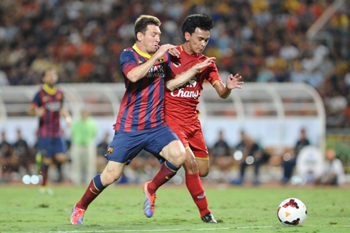 บาร์ซ่าโชว์เทพถลุงไทย7-1,เปโดร3เมสซี่2