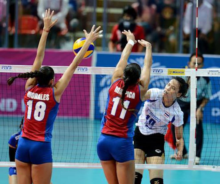 ตบลูกยางสาวไทยพลิกชนะเปอร์โตริโก้3-1เซต