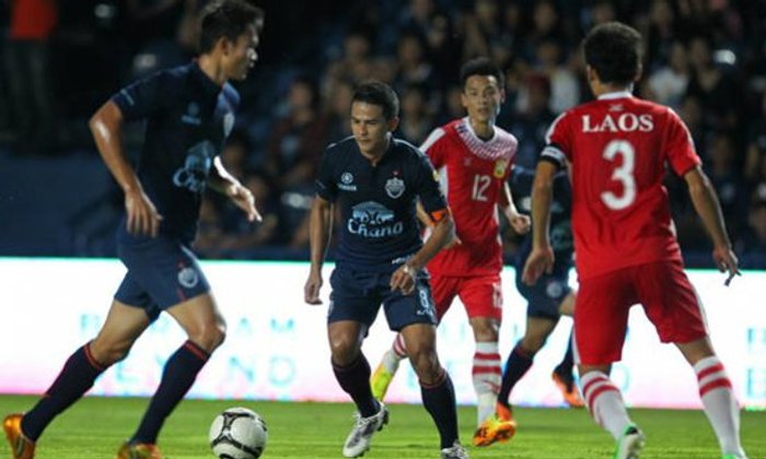 บุรีรัมย์อุ่นแข้งเฉือนลาวชุดซีเกมส์ 2-1