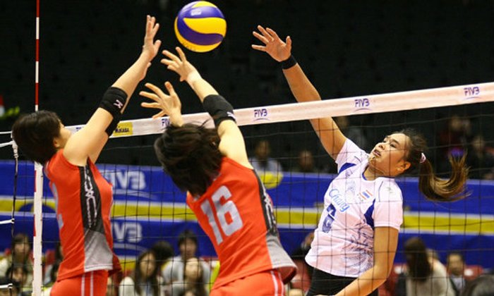 ทำดีแล้ว! นักตบสาวไทยพ่ายยุ่น 0-3 เซต