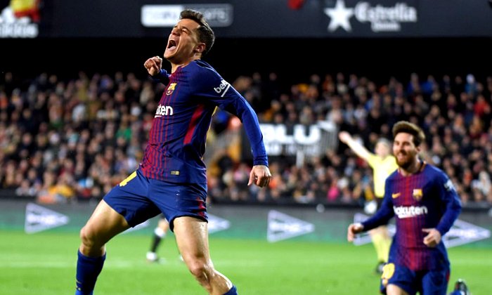 ผลบอล : "คูตี้" ยิงแล้ว! "บาร์ซ่า" บุกอัด "ค้างคาว" 2-0 ลิ่วป้องแชมป์โกปาฯ (คลิป)
