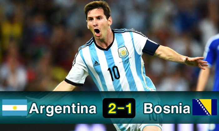 เมสซี่ซัดโป้ง! อาร์เจนติน่า เฉือนหืด บอสเนียฯ 2-1